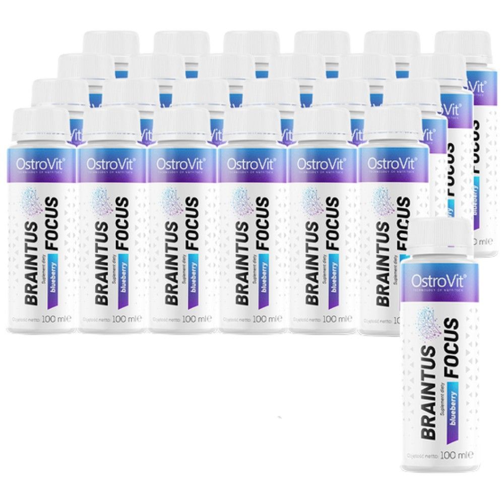 Braintus Focus Shot | Енергийна и мозъчна поддръжка - 20 х 100 мл