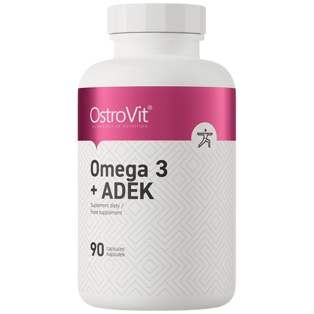 Omega 3 + Adek / витамин A + D + E + K - 90 гел капсули
