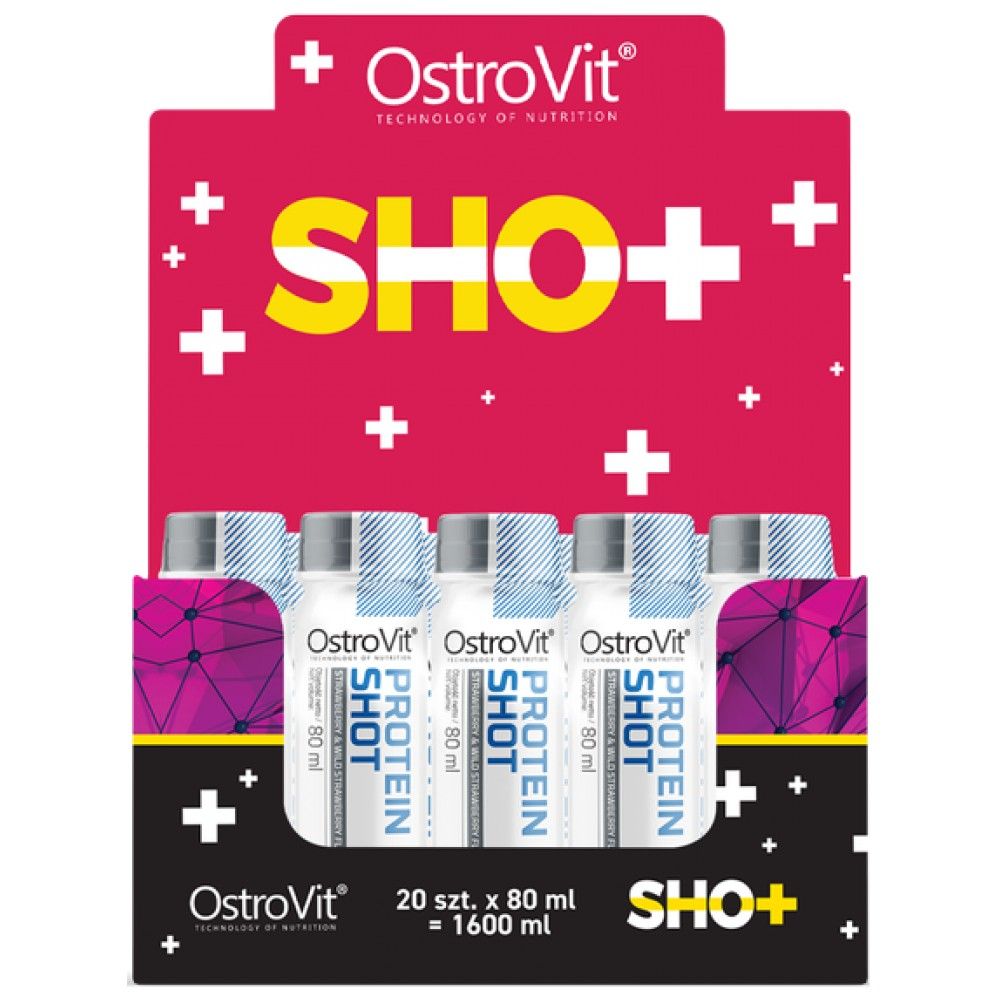 Протеинов изстрел | Суроватка изолат + говеждо хидролизатна матрица - 20 x 80 ml