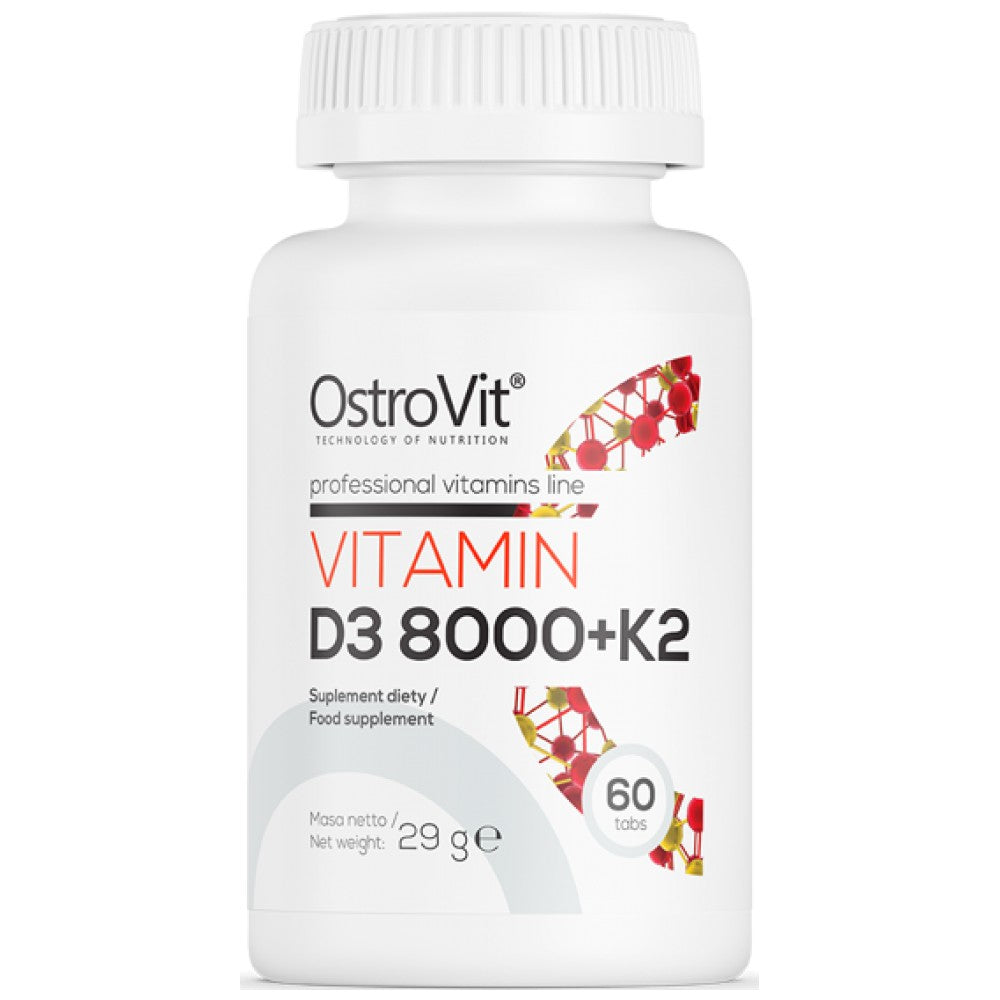Витамин D3 8000 + K2 200 MCG 60 таблетки