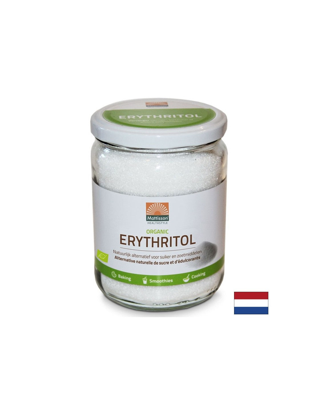 Erythritol (organic), 400 g Mattisson Healthstyle - Nutra Best Europe