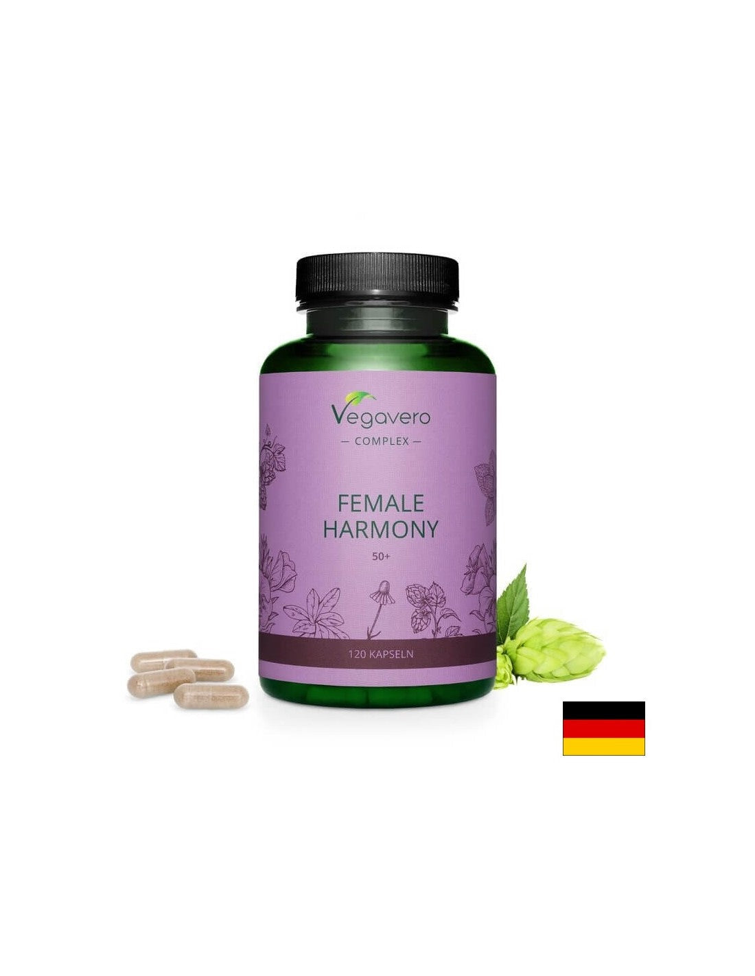 Female Harmony 50+/ Билков комплекс за жени 50+, 120 капсули, 100% веган <tc>Vegavero</tc>