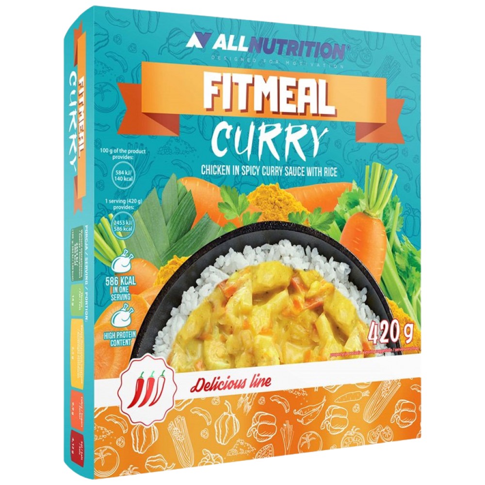 Fitmeal Curry | Готово за хранене с високо съдържание на протеини-420 грама