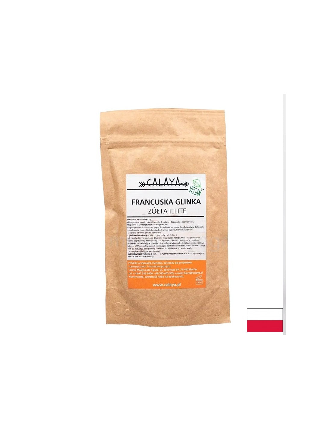 Френска жълта нелитна глина, 100 g