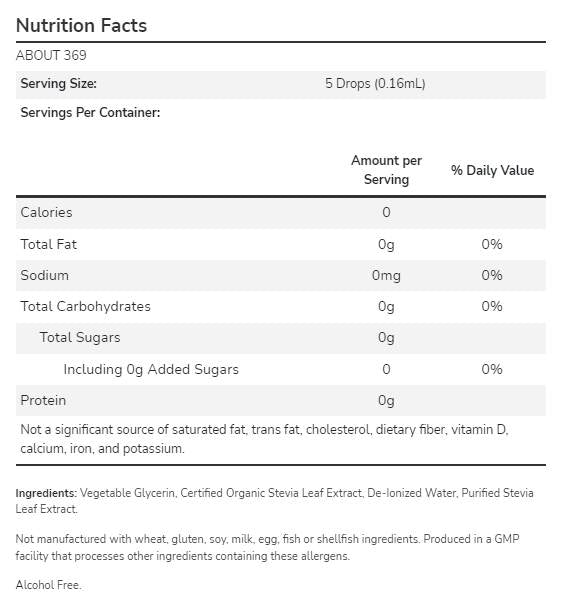 По -добра течност Stevia® | Глицерит - 237 ml