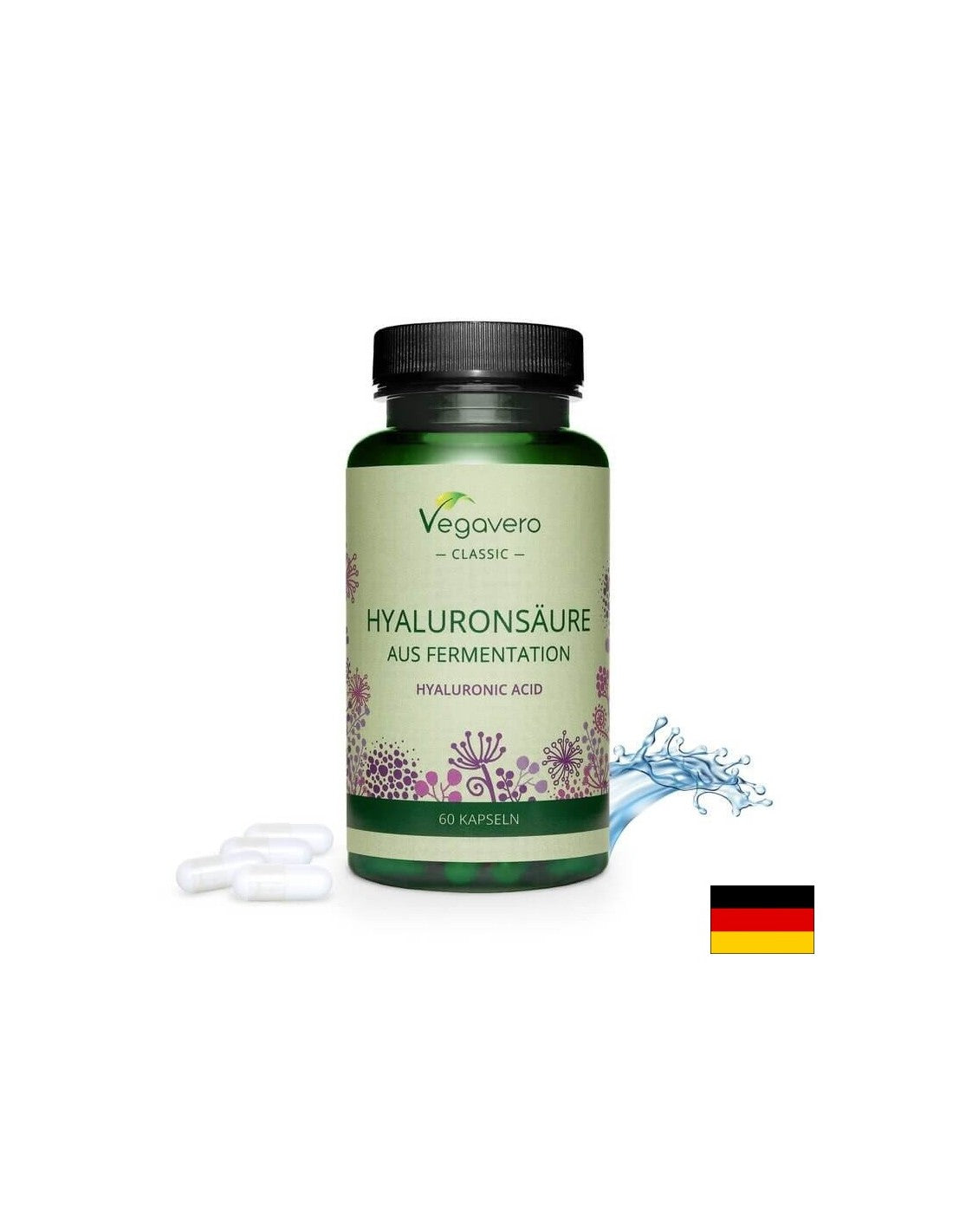 Hyaluronsӓure/ Хиалуронова киселина, 60 капсули, 100% веган <tc>Vegavero</tc>