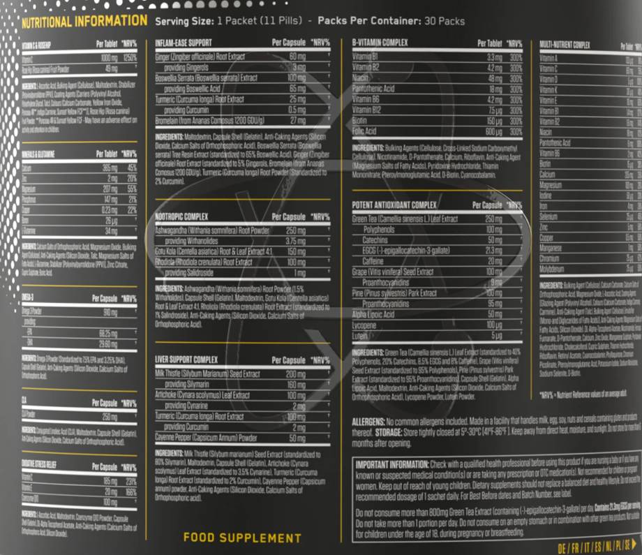 Черен стек | The Ultimate Health Pack - 30 опаковки