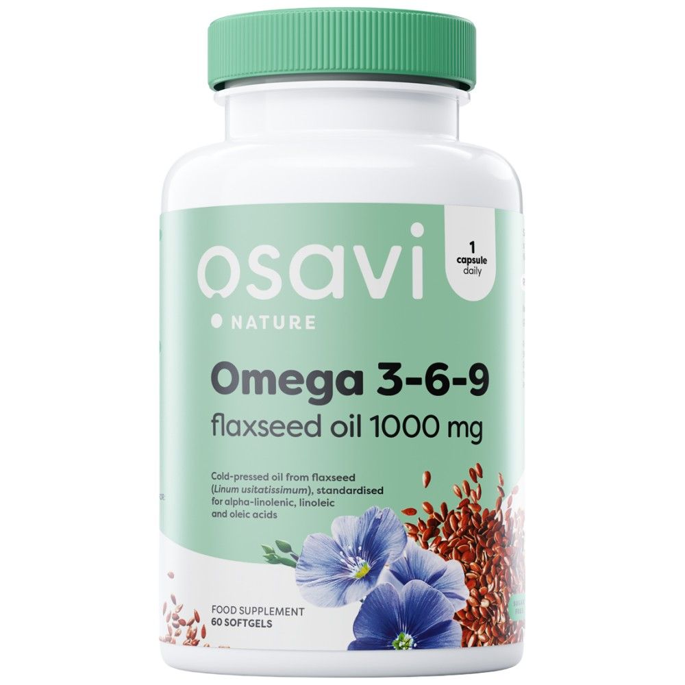 Omega 3-6-9 ленено масло 1000 mg-60 меки.