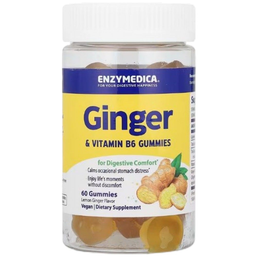 Ginger & Vitamin B6 Gummies - 60 Gummies