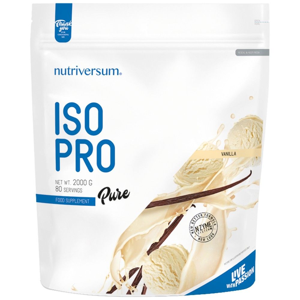 Iso pro pure Whey | Изолат с N -Zyme система - 2000 грама