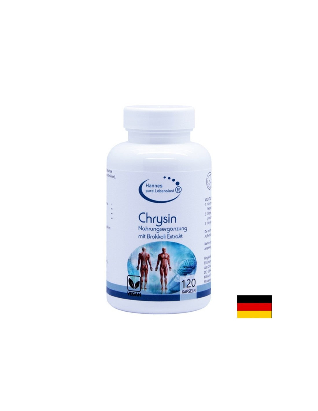 Hormonal balance - Chrysin (from broccoli), 120 capsules - Nutra Best Europe