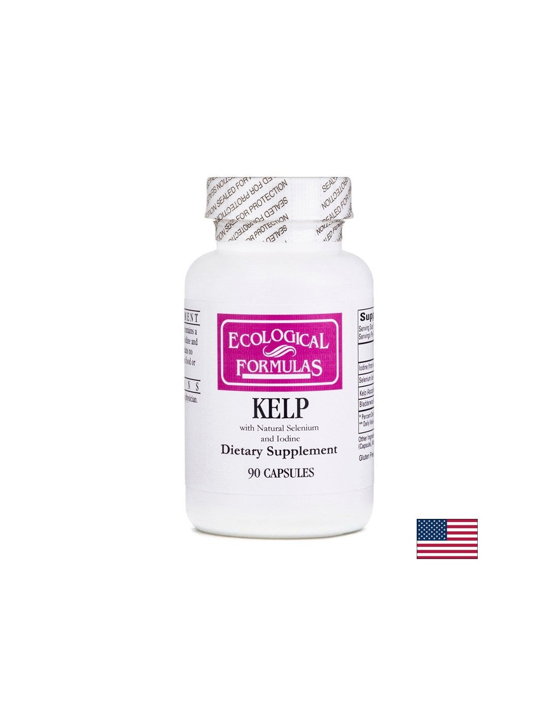 Келп (кафяви водорасли, фукус) - щитовидната жлеза, 90 капсули