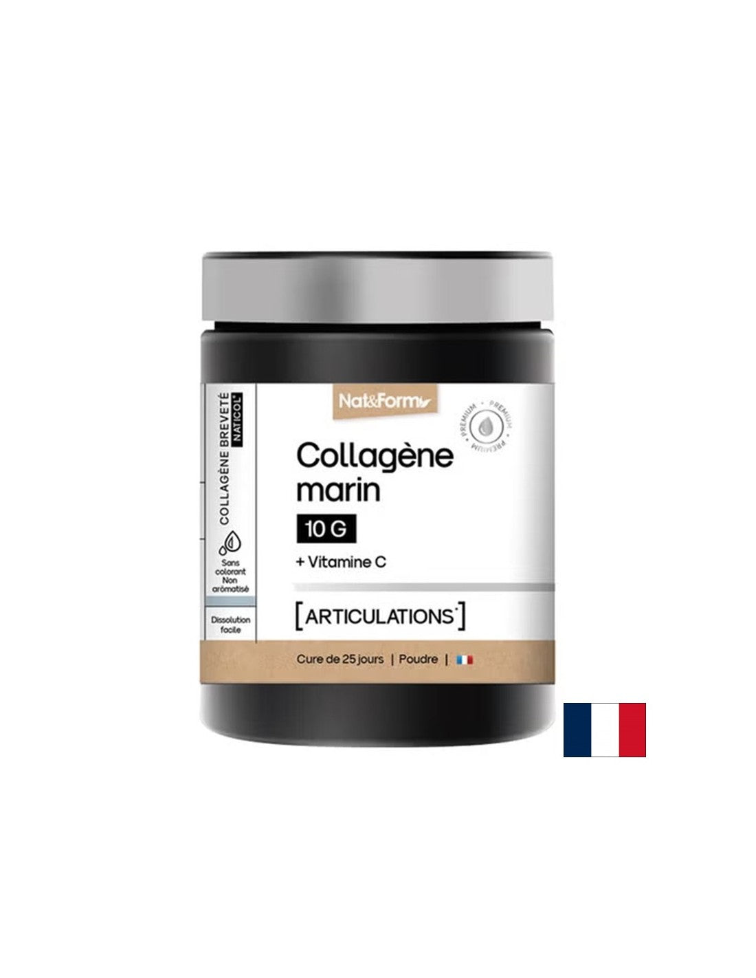 Коса и кожа - хидролизиран морски колаген + витамин С, 252 g прах