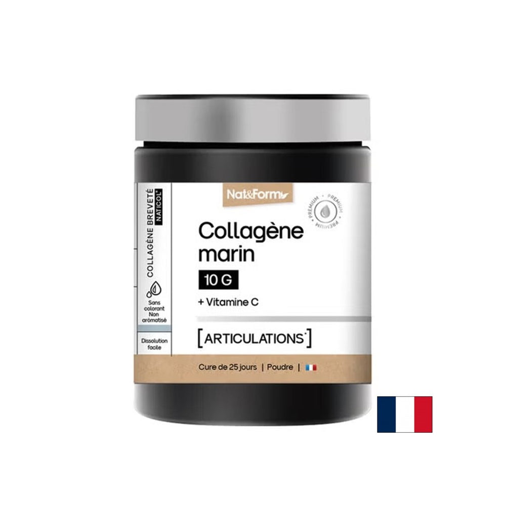 Коса и кожа - хидролизиран морски колаген + витамин С, 252 g прах