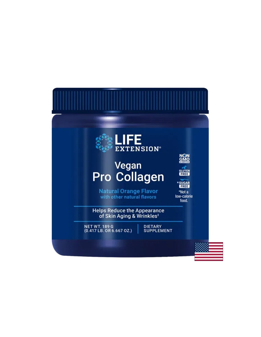 Коса и кожа - Vegan Pro Collagen, 189 g прах, оранжев аромат