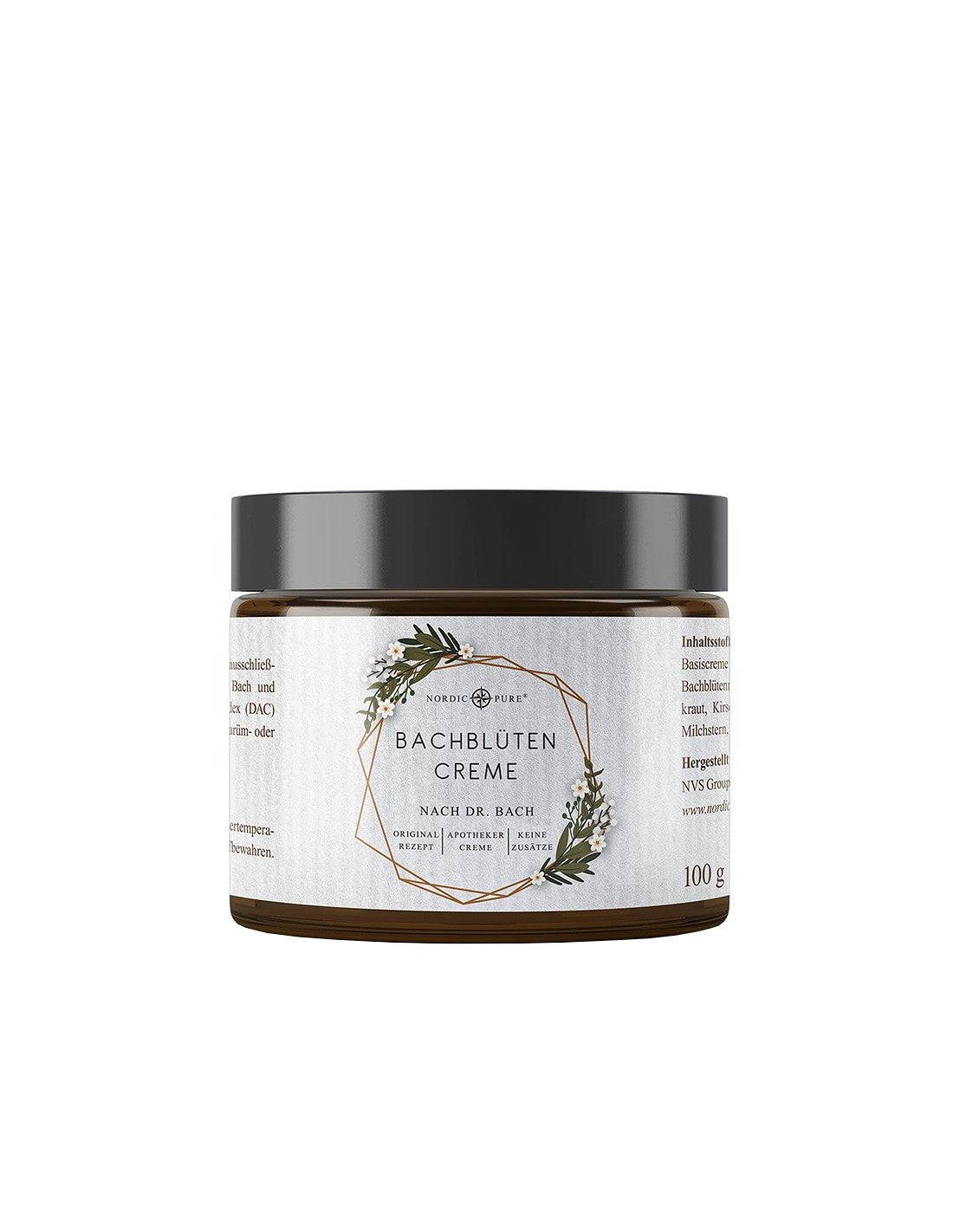 Cream with flower essences - According to the method of Dr. Bach, 100 g - Nutra Best Europe