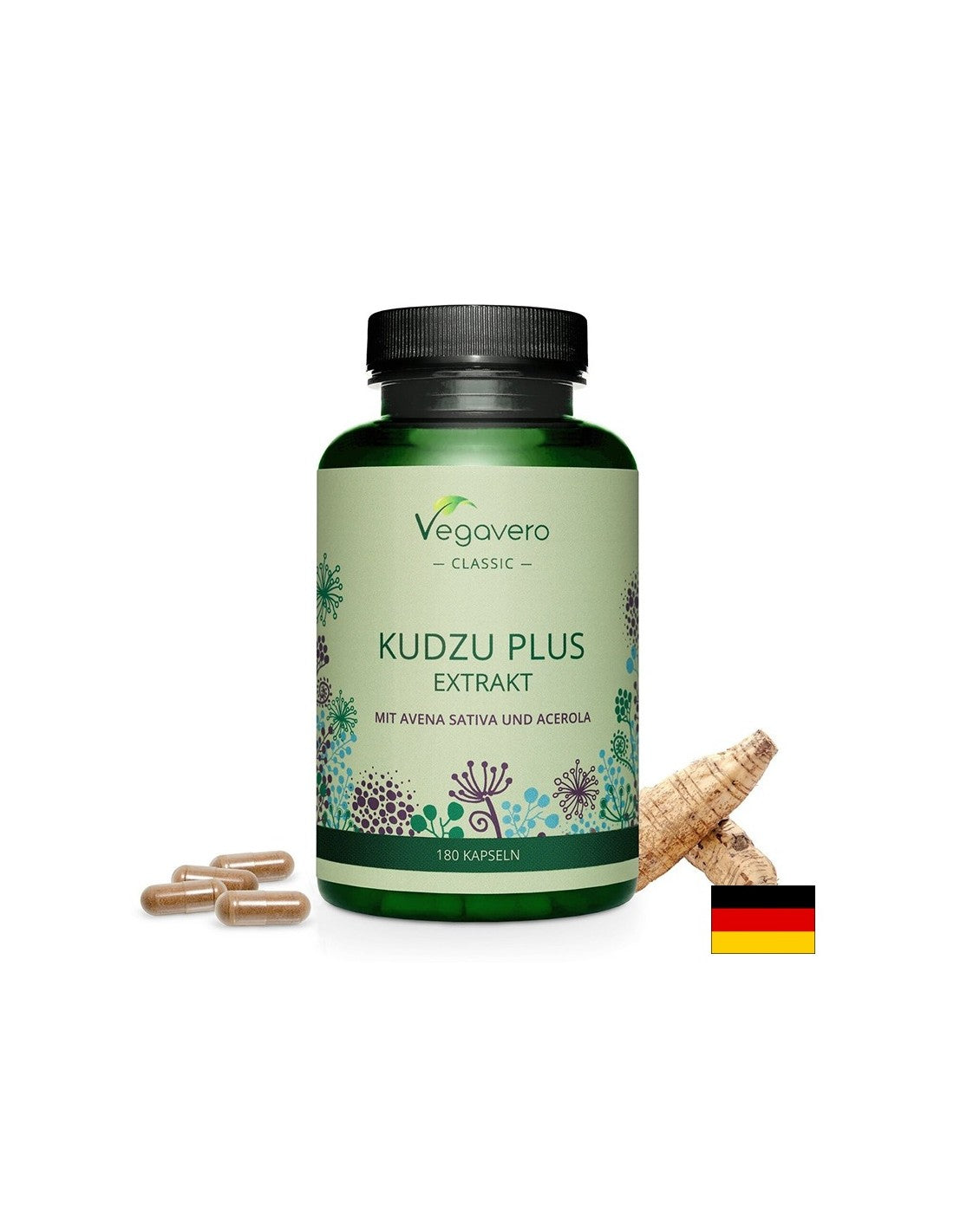 Kudzu Plus Extrakt - Kudzu Plus Oats and Acerola, 180 капсули