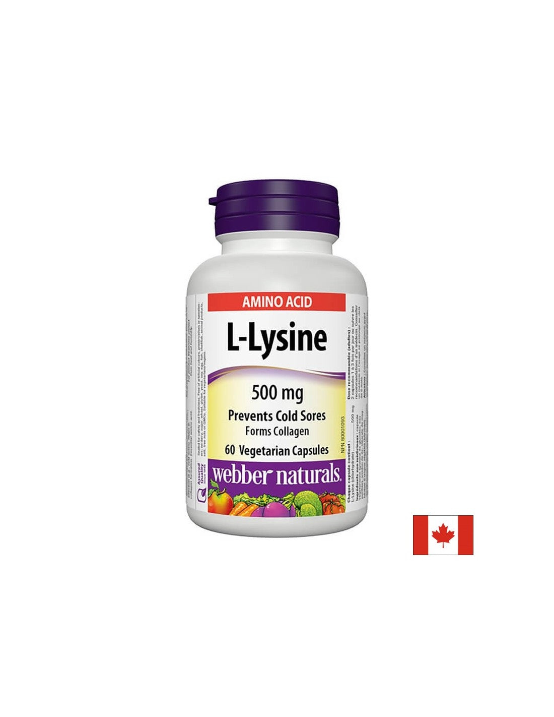 L-Lysine 500 mg-L-lysine-имунна система, 60 капсули