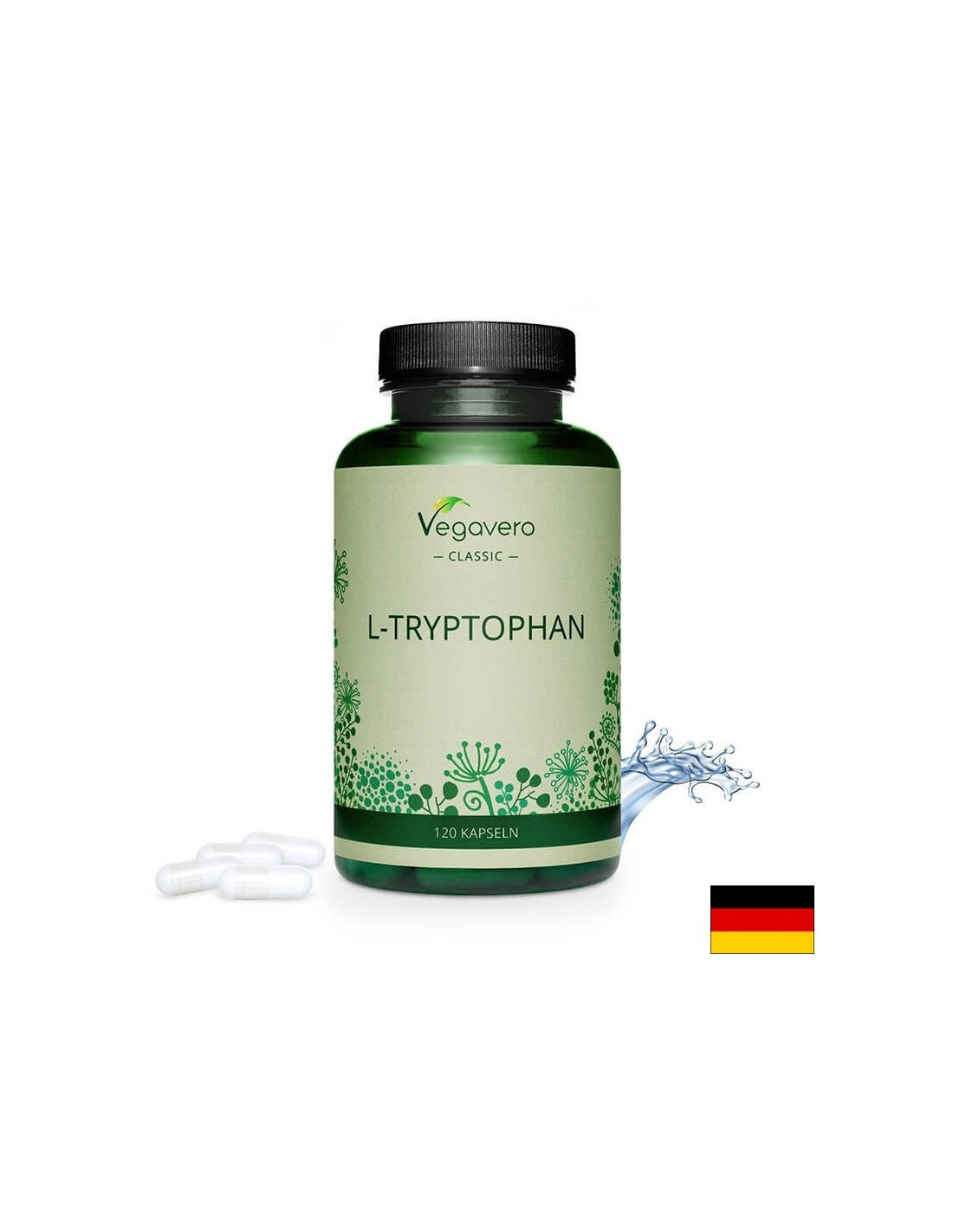 L-Tryptophan - L-триптофан, 120 капсули <tc>Vegavero</tc>
