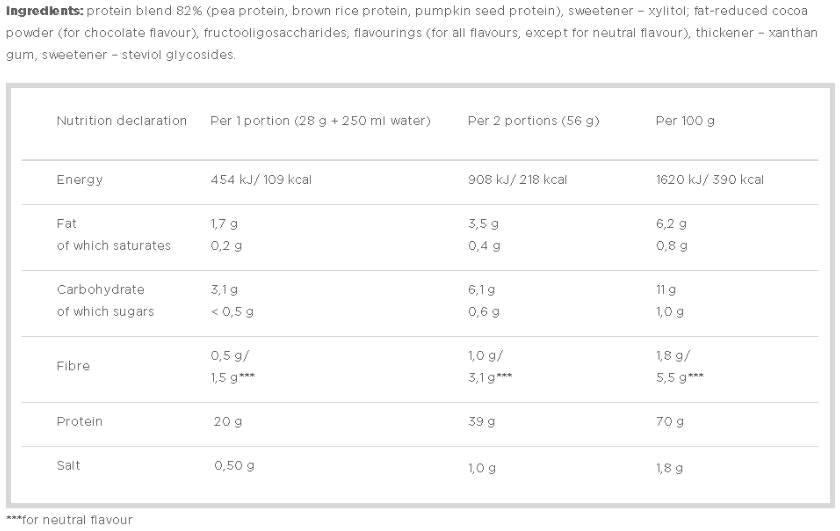 Veggie Protein Complex/Vegan - 500 грама