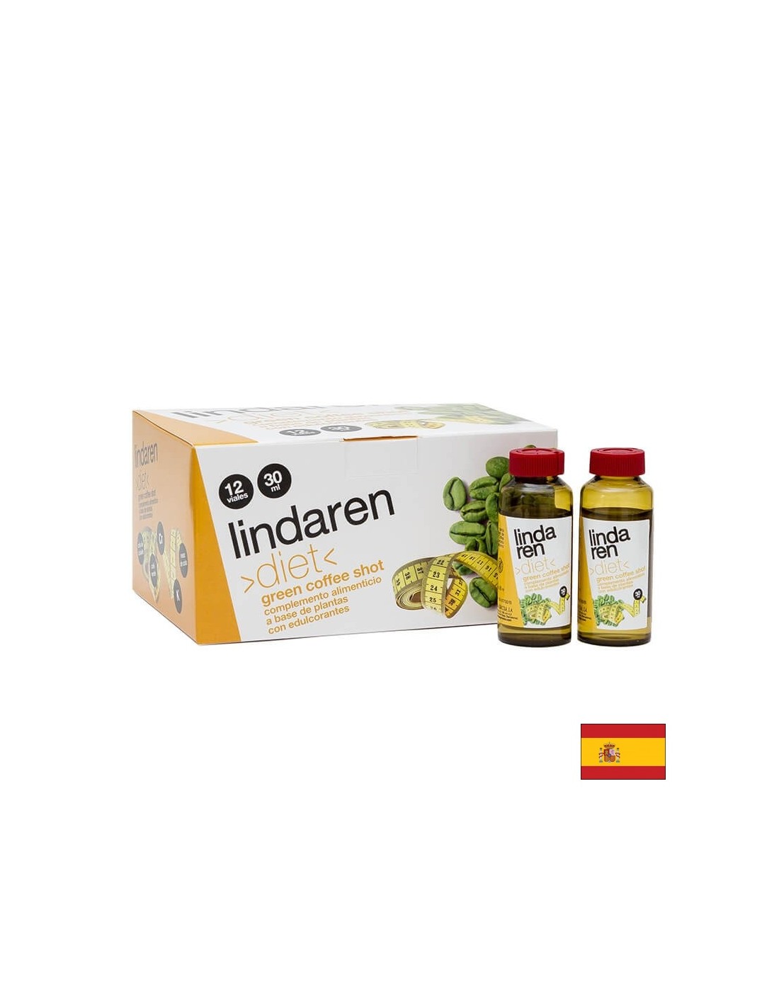 Green coffee shot/ Green coffee for weight loss and detoxification, 12 ampoules for drinking Artesania - Nutra Best Europe