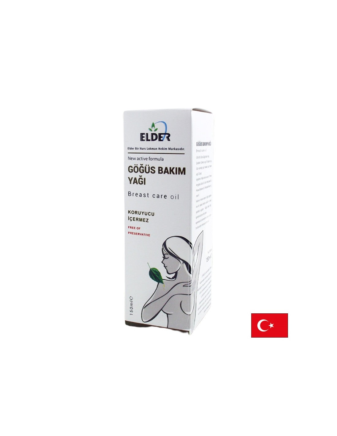 Грижа за гърдите - естествено масло с подхранващ ефект, 150 ml