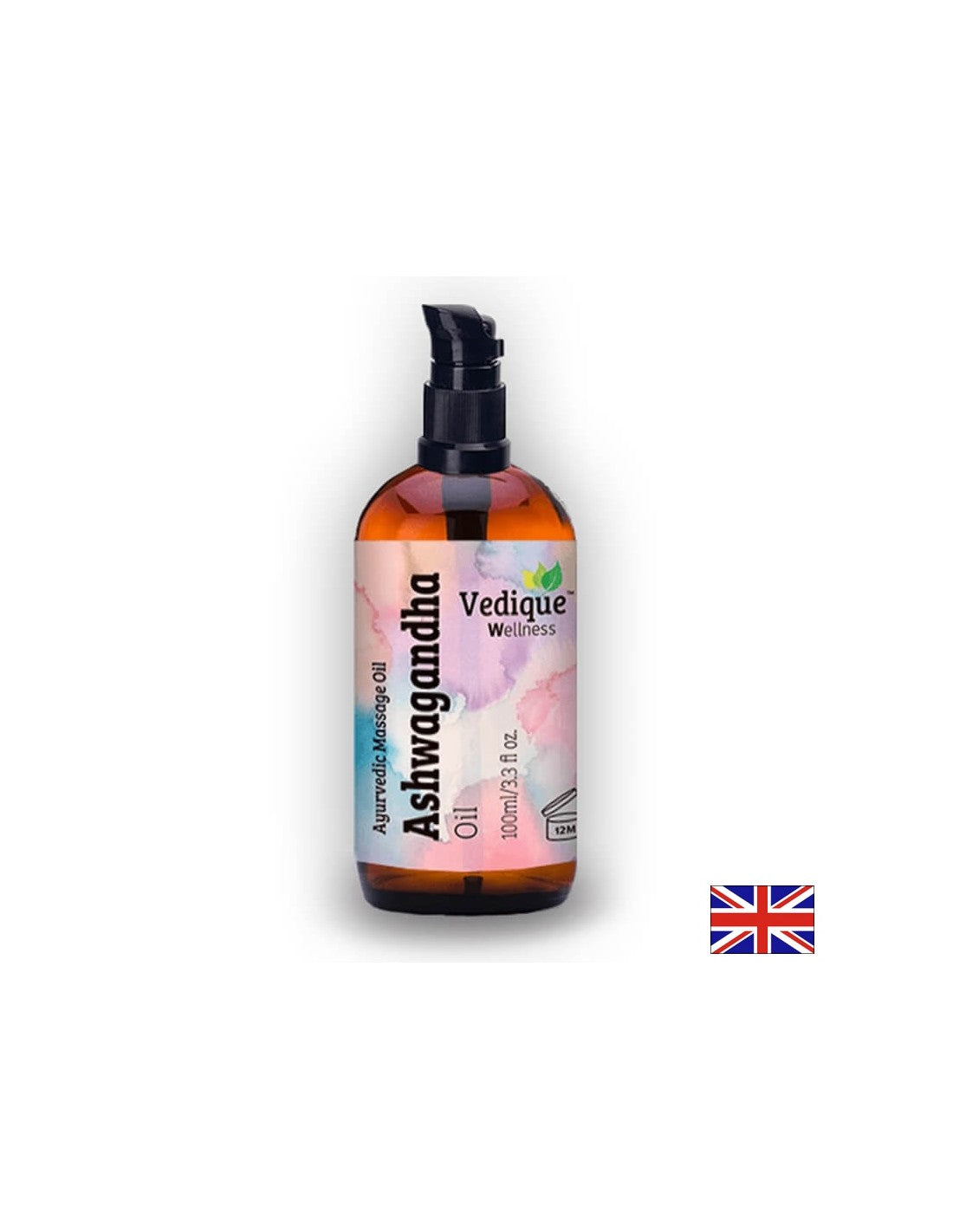 Маслото за масаж на Ashwagandha (Ashwaganha) - отпуска мускулите и зарежда, 100 ml