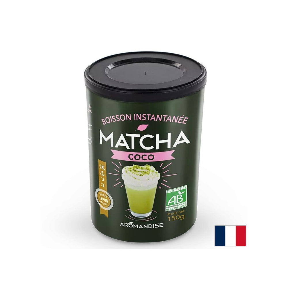 Matcha и кокосово мляко - тонична напитка, 150 g, прах