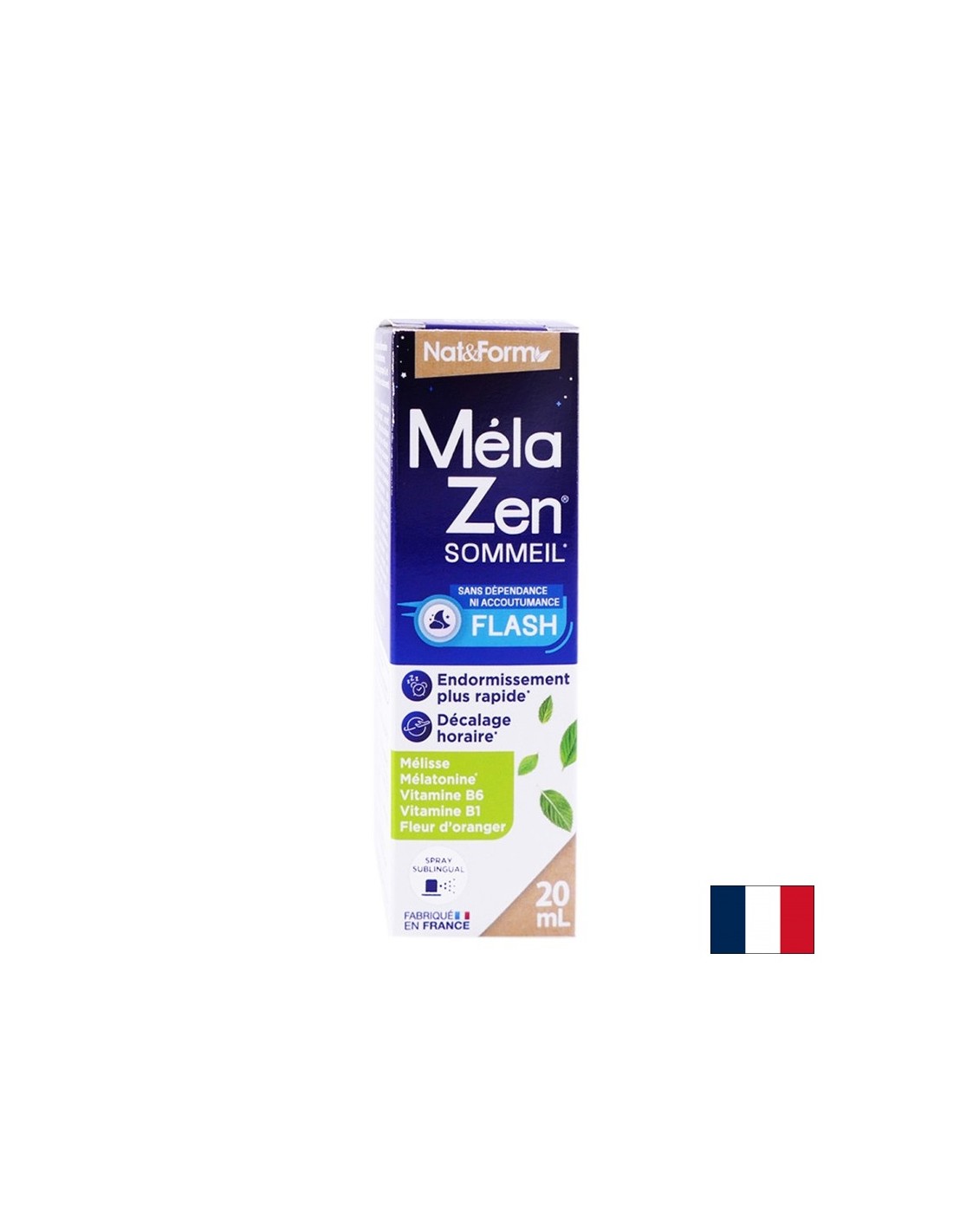 Спрей за сън Melazen® с мелатонин, лимонов балсам, портокалов цвят и витамин В1 и В6, перорален спрей x 20 ml