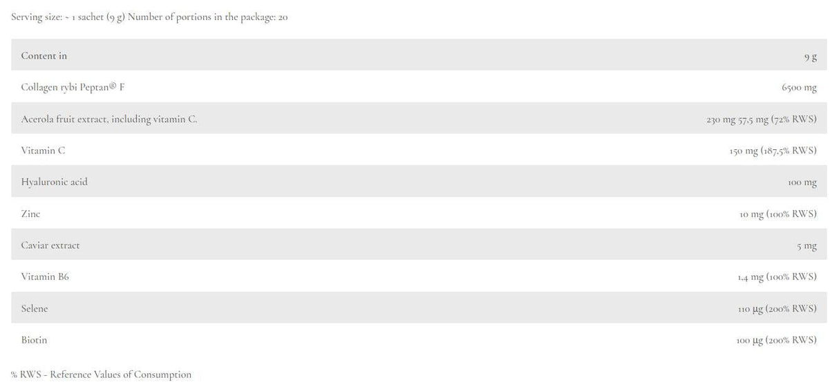 Красота Еликсир | Колаген на хайвер - сашета - 20 х 9 грама