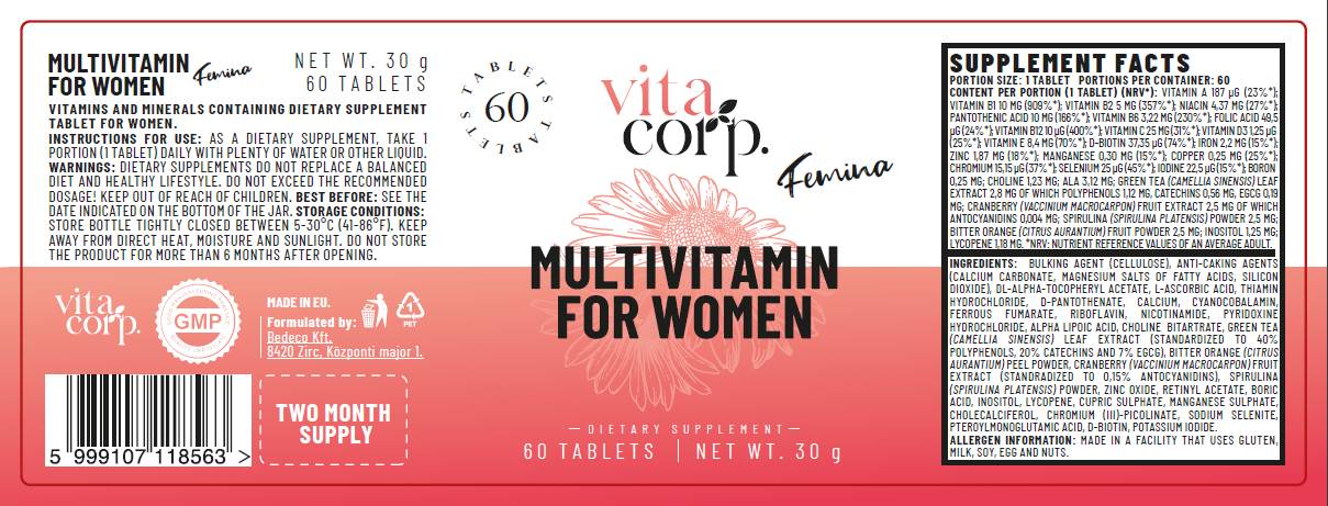 Femina multivitamin за жени - 60 таблетки