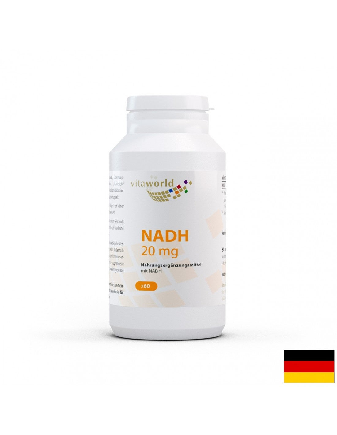 NADH / никотинамид аденин динуклеотид 20 mg, 60 капсули