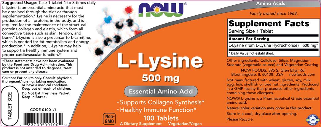 L -Lysine 500 mg - 250 таблетки