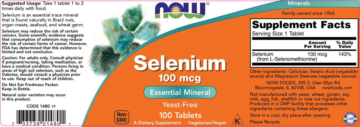Selenium 100 mcg - 250 таблетки