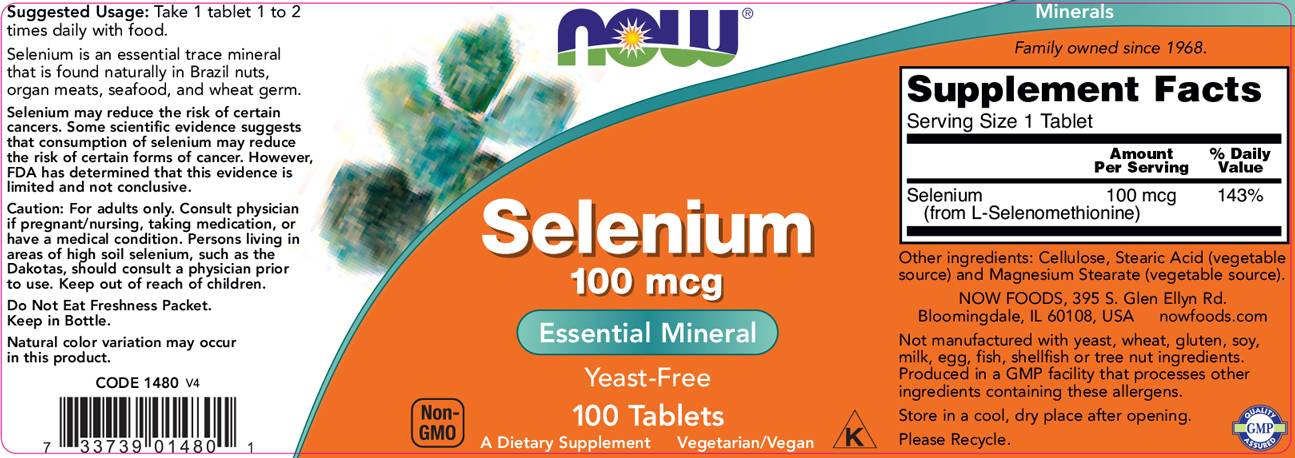 Selenium 100 mcg - 100 таблетки