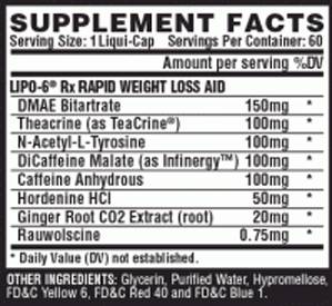 Lipo 6 Rx - 60 гел капсули