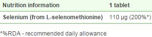 Selenium 100 mcg - 120 таблетки