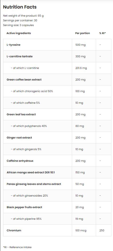Мазнина горелка / екстремни 90 капсули