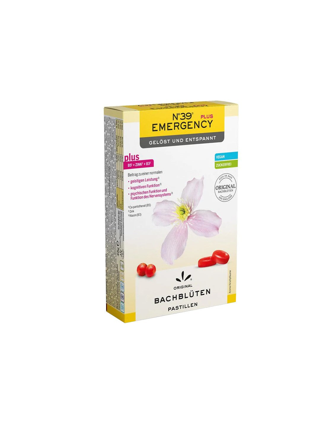 Dr. Bach Lozenges-N°39 Emergency, 50 g (~40 pieces) Lemon Pharma - Nutra Best Europe