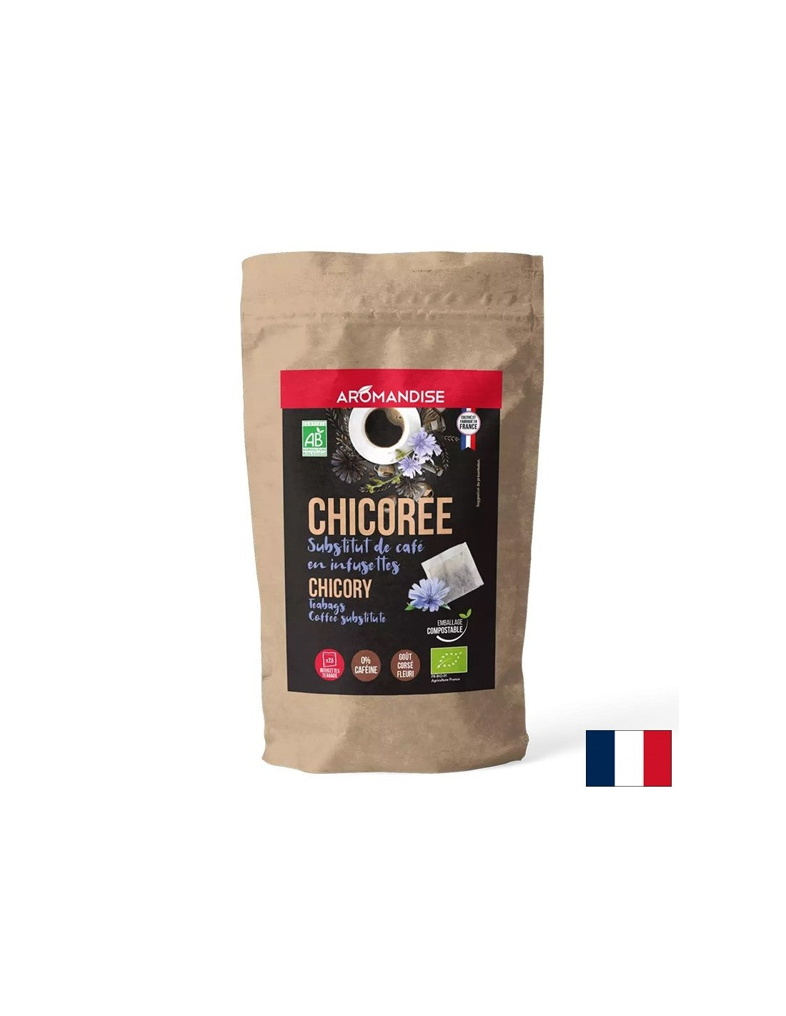Decaffeinated chicory coffee, 25 filter bags - Nutra Best Europe