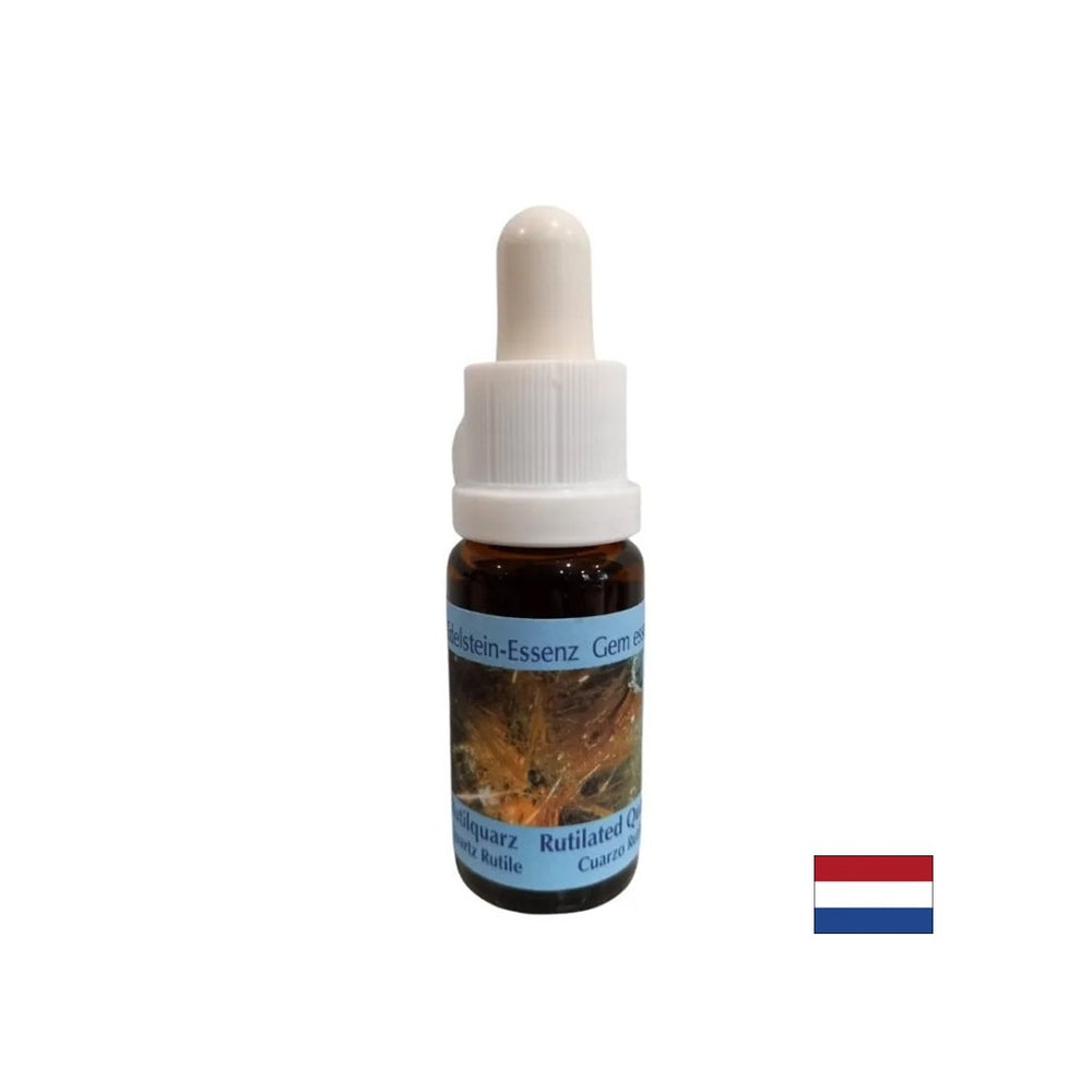 Поддържа положителна трансформация и баланс - есенция Rutilated Quartz № 13, капки 15 ml