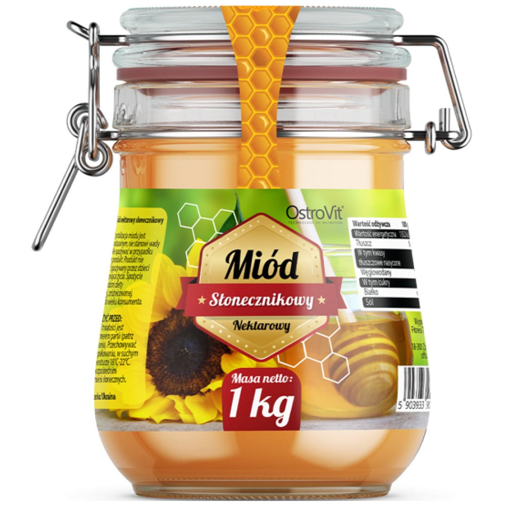 Естествен слънчоглед мед / естествен слънчоглед мед 1000 грама