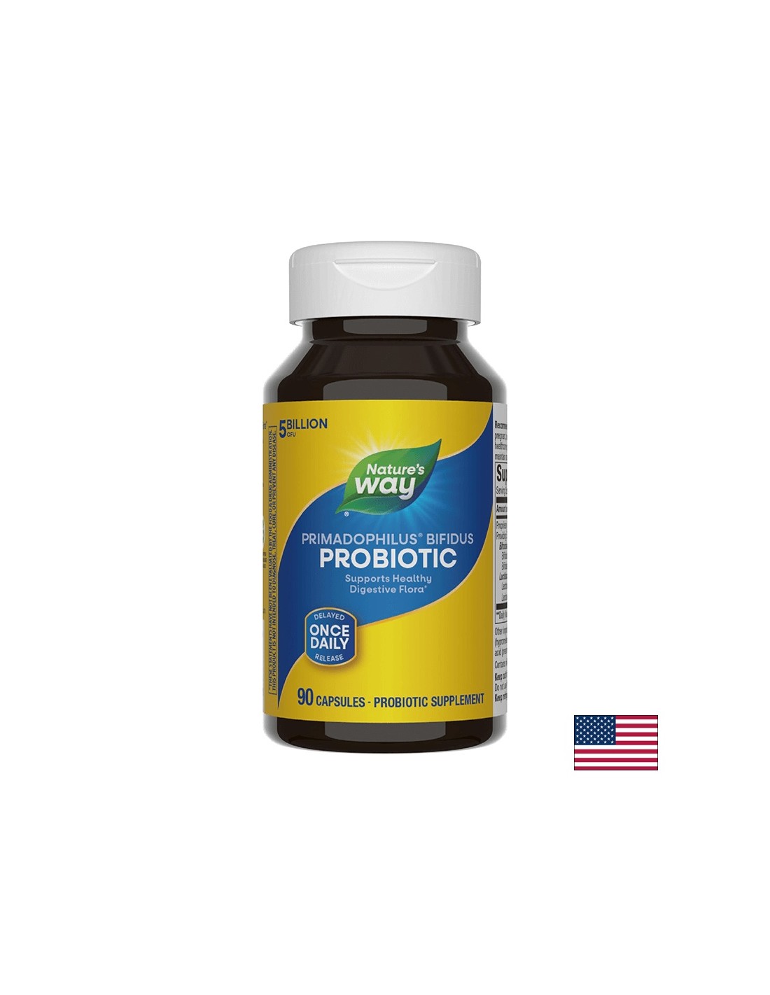 Пробиотичен primadophilus bifidus - primadophilus bifidus - здраве на дебелото черво, 5 милиарда активни пробиотици, 90 капсули