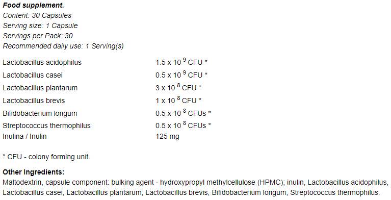 Пробиотични 6+ 30 таблетки