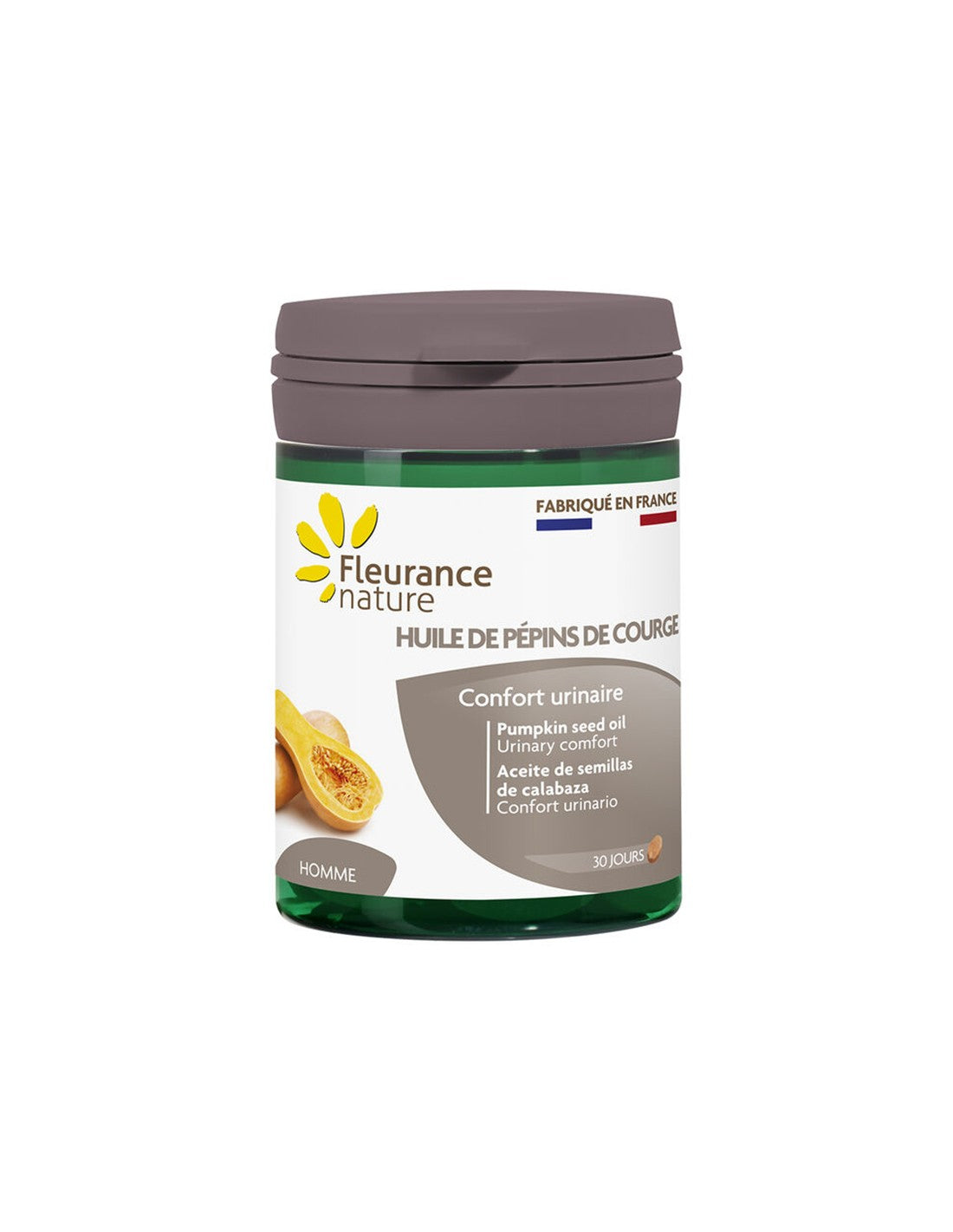 Prostate and urinary tract - Pumpkin seed oil, 60 softgel capsules Fleurance Nature - Nutra Best Europe