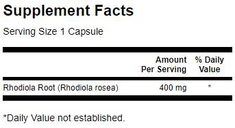 Rhodiola rosea корен 400 mg - 100 капсули