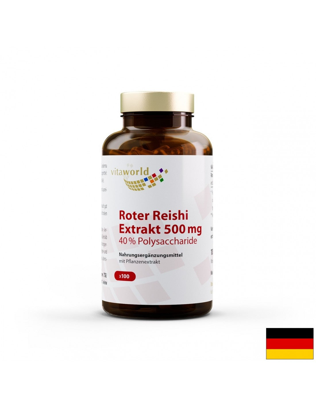 Екстракт на Roter Reishi / Red Reishi 500 mg, 100 капсули