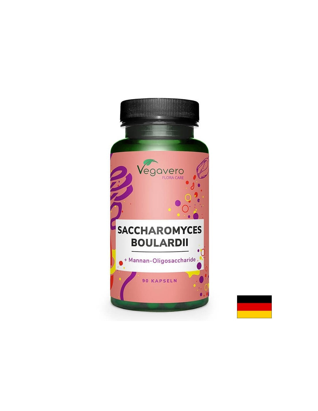 Saccharomyces Boulardii + Mannan-Oligosaccharide (MOS), 90 capsules, 100% Vegan Vegavero - Nutra Best Europe