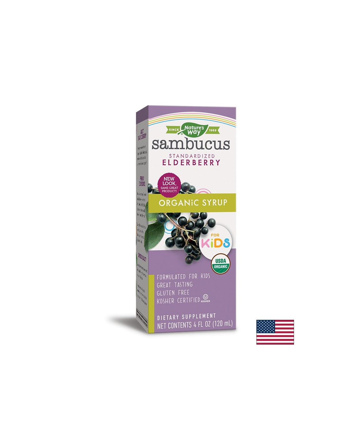 Sambucus органичен сироп за деца х 120 ml Nature's Way