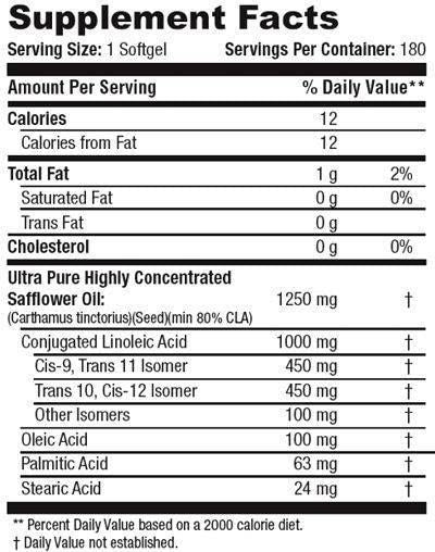 Pure CLA 1250 - 180 гел капсули